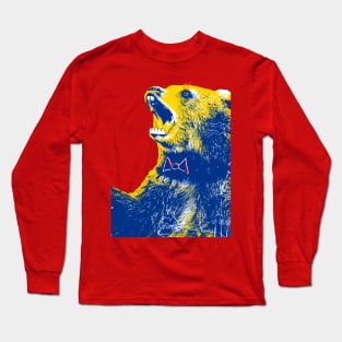 Absurd Bear with a Bowtie Long Sleeve T-Shirt